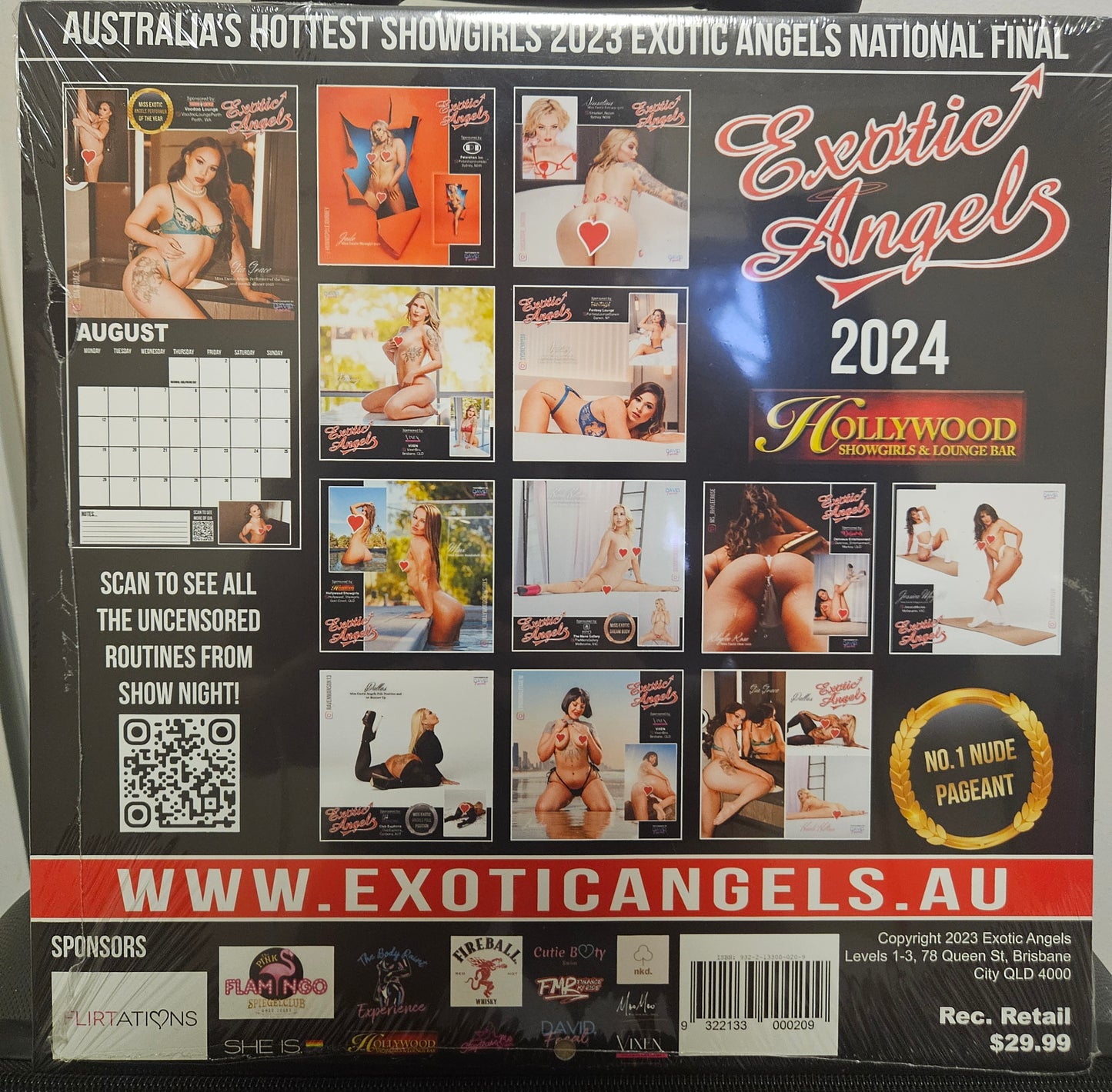 Exotic Angels 2024 Calendar