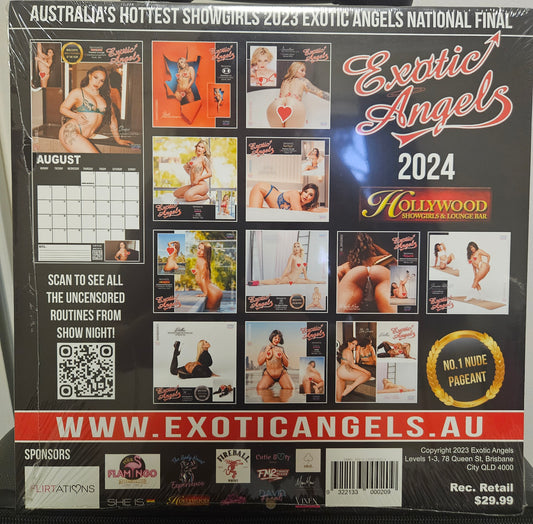 Exotic Angels 2024 Calendar